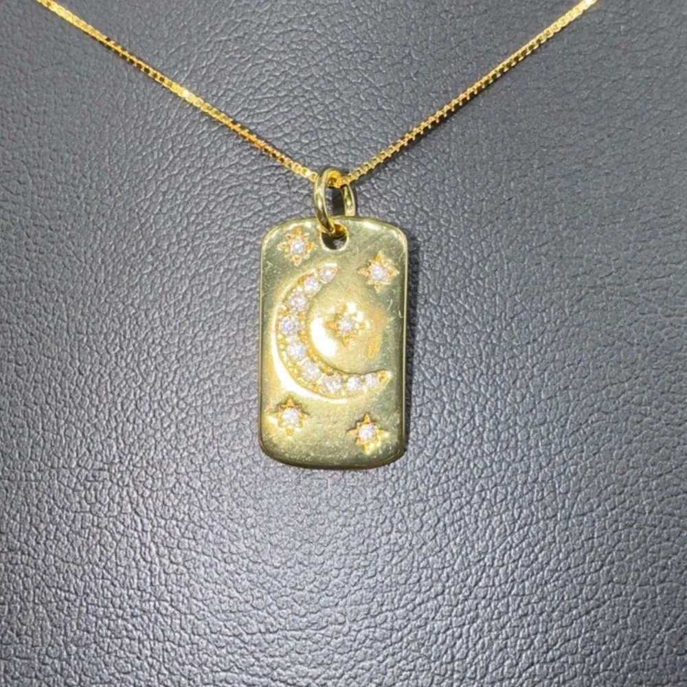 18k Celestial Pendant - Picture 3 of 7